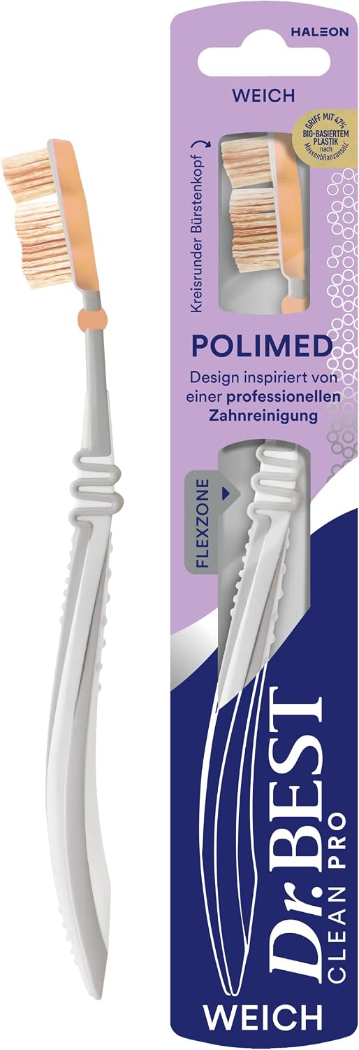 Dr.BEST Clean Pro POLIMED Furçë Dhëmbësh e Butë (Weich)