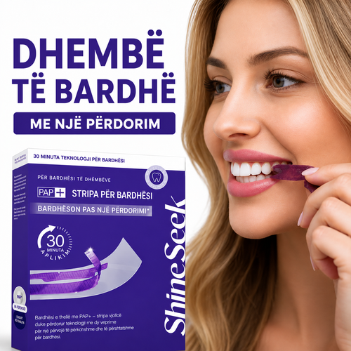 Shirita Zbardhues për Dhëmbë PAP+ — 14 Trajtime · 28 Shirita