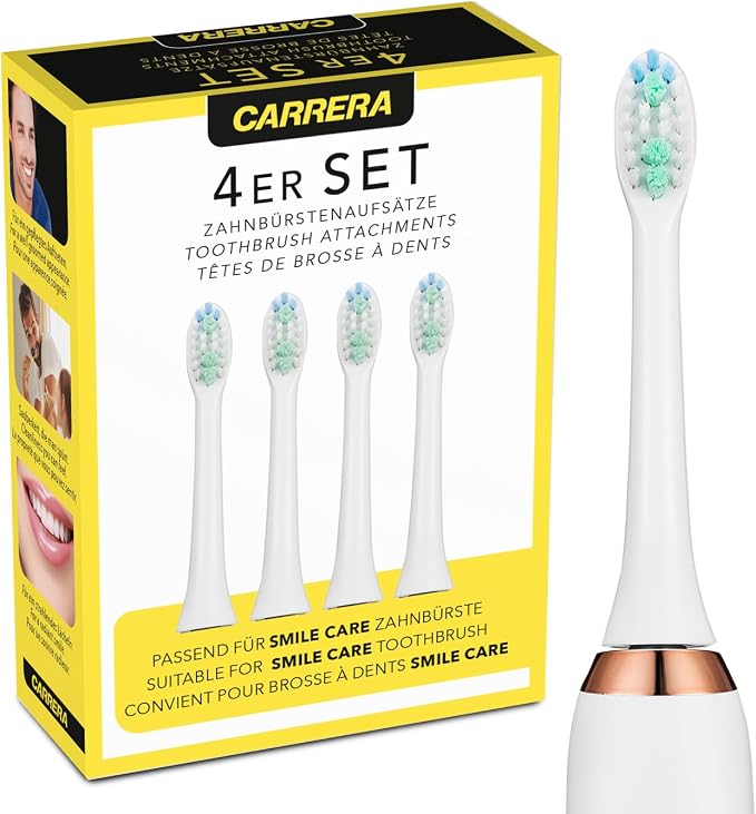 Carrera SmileCare – 4 koka rezervë për furçë elektrike