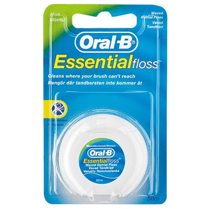 Oral-B Essential Floss 50m — Fill Dentar me Dyllë, Mente (Madhësia e Madhe)