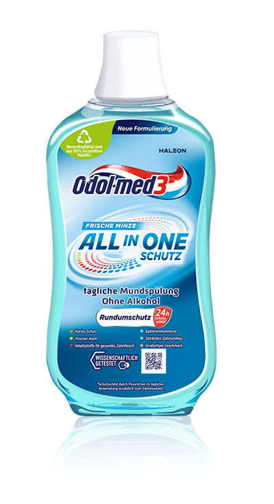Odol-med3 All in One Schutz — Shpëlarës për Gojë Mente e Freskt 500ml