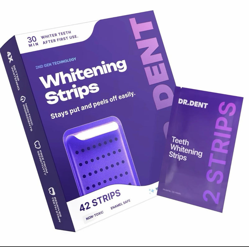 Dr. Dent Whitening Strips — Shirita Zbardhues, 42 copë